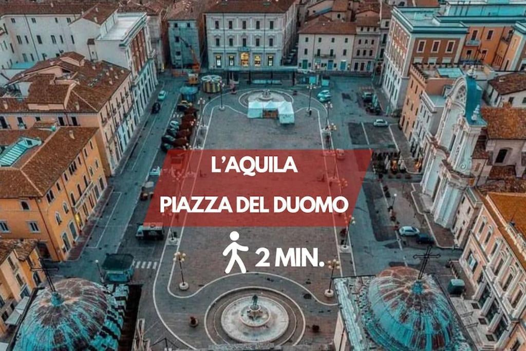 Appartamento Elegante E Moderno A 100 M Dal Duomo Л'Акуила Экстерьер фото